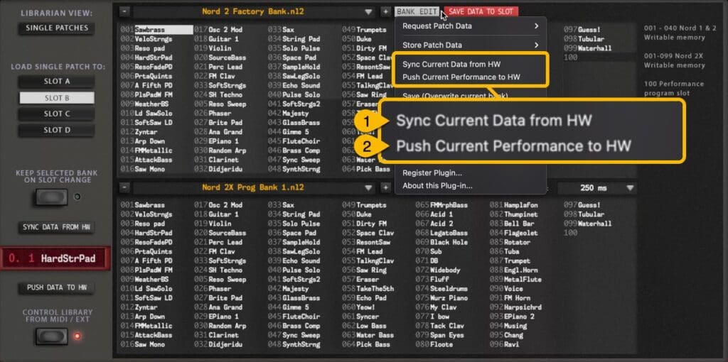 clavia nl2xr editor lib bem sync data